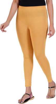 Stywa Ankle Length Ankle Length Western Wear Legging(Beige, Solid)