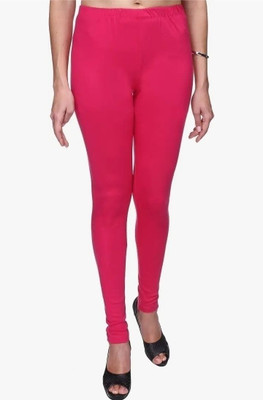 RANI FASHION Churidar Length Western Wear Legging(Pink, Solid)
