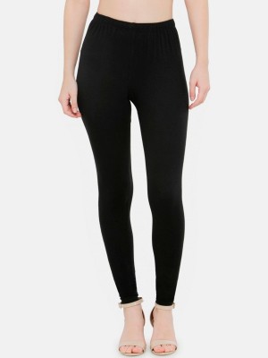 sr enterprises Footed  Ethnic Wear Legging(Black, Self Design)