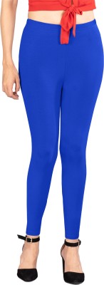 INDIAN FLOWER Ankle Length  Ethnic Wear Legging(Blue, Solid)