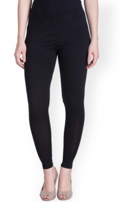 LUX LYRA Ankle Length Ethnic Wear Legging(Black, Solid)