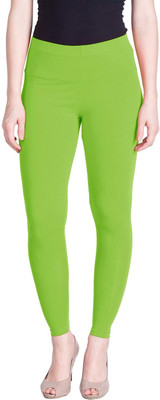 FF CREATIONS Ankle Length Ethnic Wear Legging(Light Green, Solid)