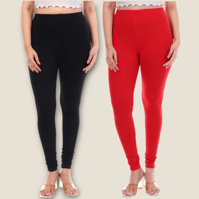 tpf Churidar Length Western Wear Legging(Black, Solid)
