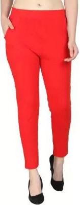 sr enterprises Ankle Length  Ethnic Wear Legging(Red, Self Design)