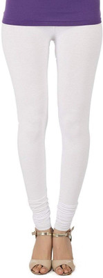 ACD FASHION Churidar  Western Wear Legging(White, Solid)