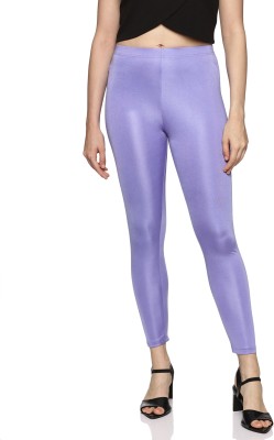 Coppersmith Ankle Length  Ethnic Wear Legging(Purple, Solid)