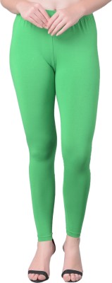 Comfort Lady Ankle Length  Ethnic Wear Legging(Green, Solid)