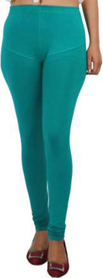 ACD FASHION Churidar  Winter Wear Legging(Green, Solid)