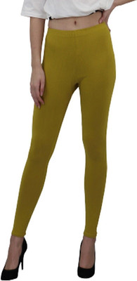 ABE Ankle Length Western Wear Legging(Green, Solid)