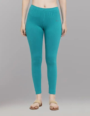 ABE Ankle Length Western Wear Legging(Light Blue, Solid)