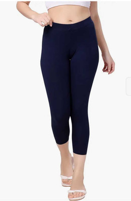 Jyoti Creation Ankle Length Western Wear Legging(Dark Blue, Solid)