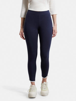 JOCKEY Ankle Length Western Wear Legging(Blue, Solid)