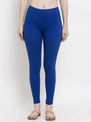 ABE Ankle Length Western Wear Legging(Blue, Solid)
