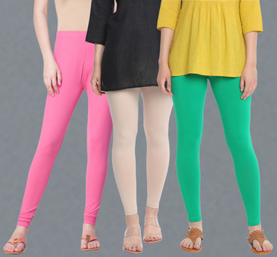 Dollar Missy Ankle Length  Western Wear Legging(Multicolor, Solid)
