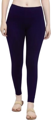 ROYAL COMFORT Ankle Length Western Wear Legging(Dark Blue, Solid)