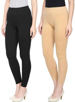 sr enterprises Ankle Length  Ethnic Wear Legging(Beige, Solid)