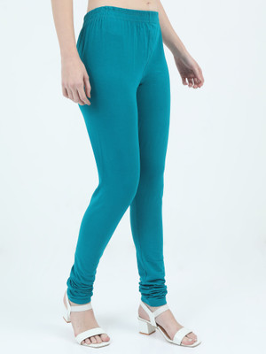 DREAM 2 DRESSES Churidar Length Western Wear Legging(Light Green, Solid)