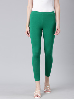DIXCY SCOTT SLIMZ Ankle Length Western Wear Legging(Green, Solid)