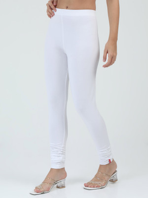 DREAM 2 DRESSES Churidar Length Western Wear Legging(White, Solid)