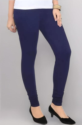KBJ Ankle Length Ethnic Wear Legging(Blue, Animal Print)