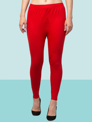 sbnoor Western Wear Legging(Red, Solid)