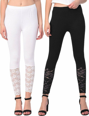 snowball Ankle Length Western Wear Legging(Multicolor, Self Design)