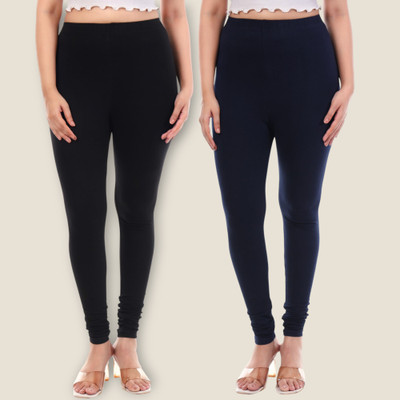 tpf Churidar Length Western Wear Legging(Black, Solid)