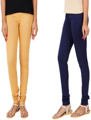 PVR ENTERPRISES Churidar Length Western Wear Legging(Dark Blue, Solid)