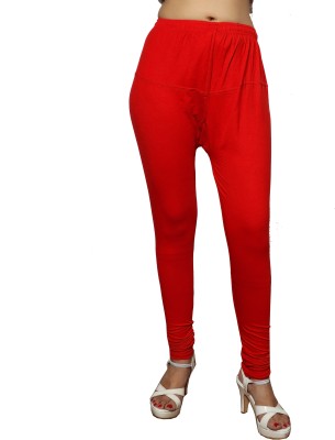 RUBY STYLE Premium Ethnic Wear Legging(Red, Solid)