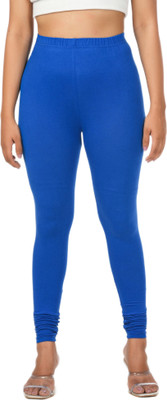 LoveiT Churidar  Western Wear Legging(Dark Blue, Solid)