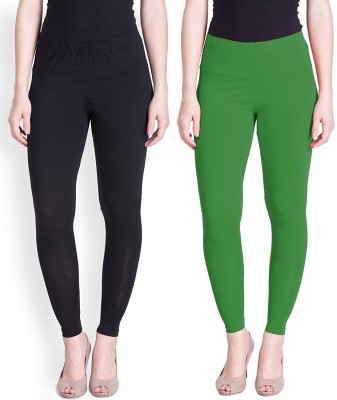 Yashvi Quality Churidar Length Western Wear Legging(Black, Green, Solid)