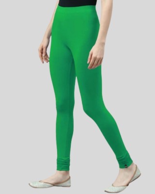 Bleualps Churidar  Western Wear Legging(Light Green, Solid)