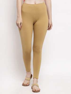 Trend Level Ankle Length  Western Wear Legging(Beige, Solid)