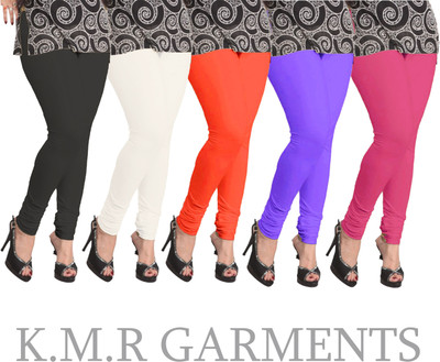 K M R Churidar  Western Wear Legging(Multicolor, Solid)
