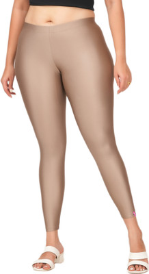 LoveiT Ankle Length Western Wear Legging(Silver, Solid)