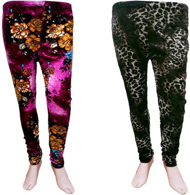 IndiWeaves Ankle Length  Western Wear Legging(Light Green, Black, Printed)