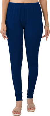 Lyra Churidar  Ethnic Wear Legging(Blue, Solid)