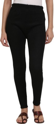 V-MART Ankle Length Western Wear Legging(Black, Solid)