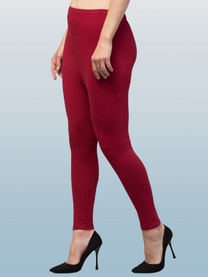 RIIPO Western Wear Legging(Maroon, Solid)