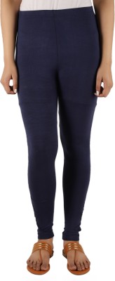 V-MART Churidar  Ethnic Wear Legging(Blue, Solid)