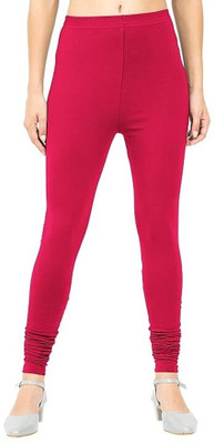 KRISO THE FASHION SHOPEE Churidar  Western Wear Legging(Pink, Solid)