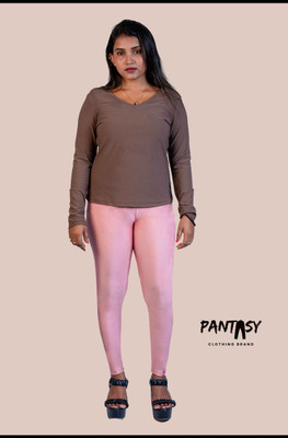The Pantasy Western Wear Legging(Pink, Solid)