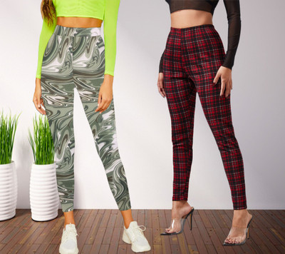 HouseOfCommon Ankle Length Western Wear Legging(Multicolor, Printed)