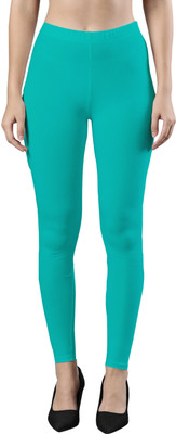 femmora Ankle Length Ethnic Wear Legging(Dark Blue, Solid)