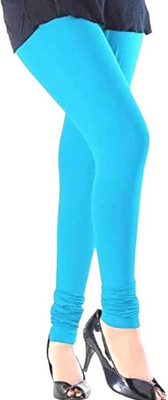 AK ULTIMATE Ankle Length Ethnic Wear Legging(Blue, Solid)