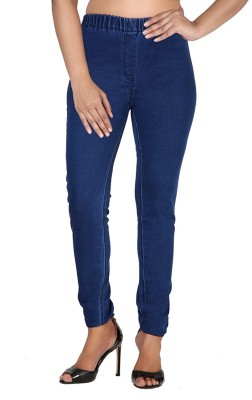 Fitwings Skinny Fit Women Blue Trousers