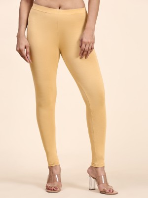 OUTFLITS Ankle Length Ethnic Wear Legging(Beige, Solid)