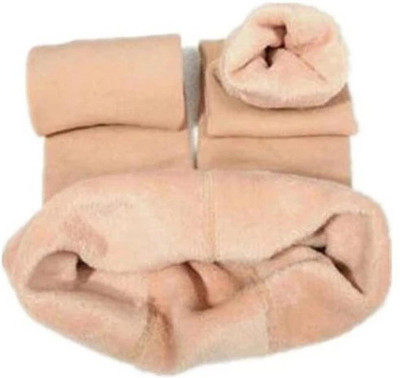 ATTIRE OUTFIT Ankle Length Winter Wear Legging(Beige, Solid)