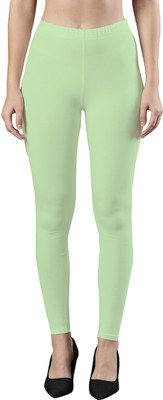 femmora Ankle Length Ethnic Wear Legging(Green, Solid)