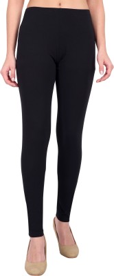 OneSky Ankle Length Western Wear Legging(Black, Solid)